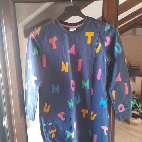 Boboli Makó Dress for Girls 8-9 Years Like New, Blue and Pink