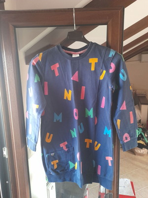 Boboli Makó Dress for Girls 8-9 Years Like New, Blue and Pink
