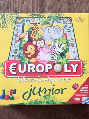 Junior Europoly board game new, zoo walk edition