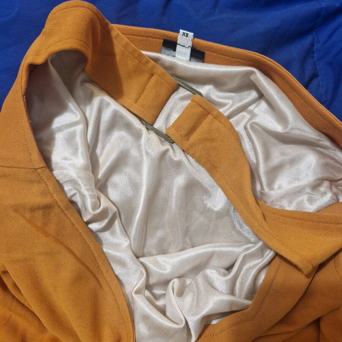 Viscose dress orange like new, size x-small