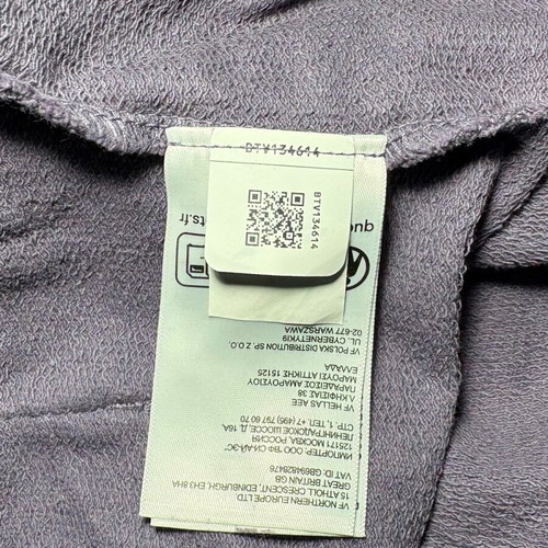 The North Face purple-gray hoodie like new, size S