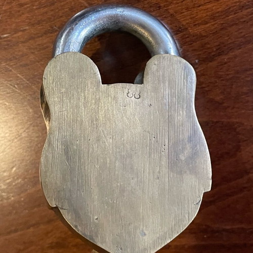 Timex brass padlock with key new