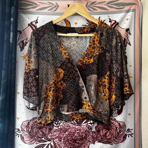 Alé (Attrativo) Cropped Shirt new, multicolor with zipper