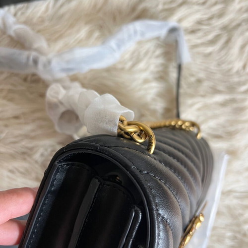 Pinko shoulder bag new, black with gold details