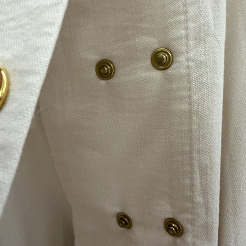 Regalinas one-piece shorts suit with gold buttons, new, beige