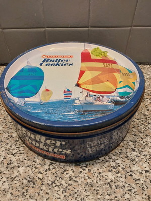 Tin collectible box used