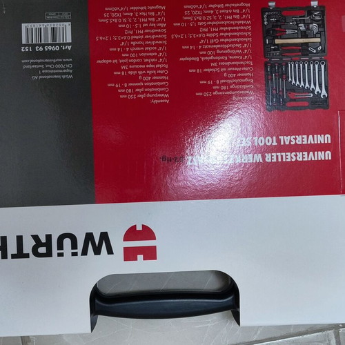 Wurth universal tool set 52 pcs in plastic case