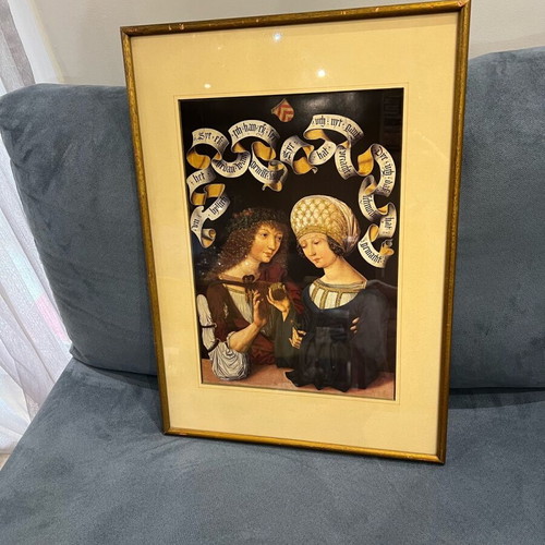 Old frames used in glass frame, set of two
