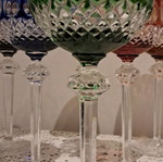 Crystal wine glasses used