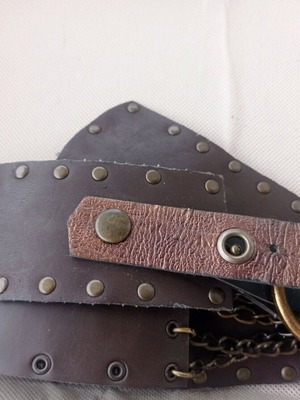 Ζώνη καφέ σαν καινούργια, πλάτος 6.5εκ, μήκος 100εκ