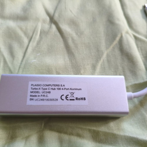 Turbo-X Type C Hub 100 4-Port Aluminum USB hub