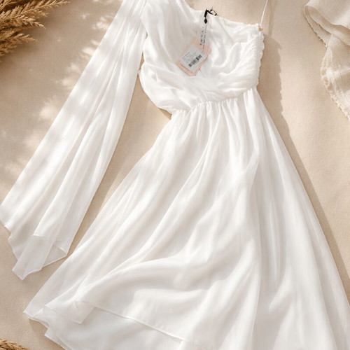 Lynne white one shoulder dress new with tag