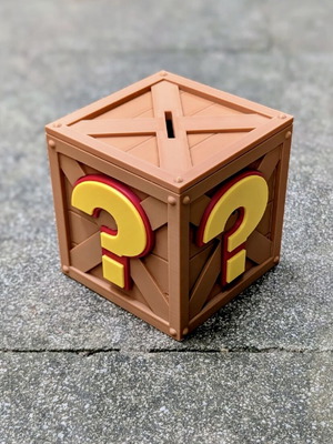 Crash Bandicoot Mystery Storage Box new with removable lid