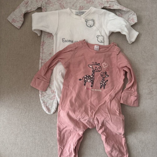 DopoDopo baby rompers like new 3-6 months pack