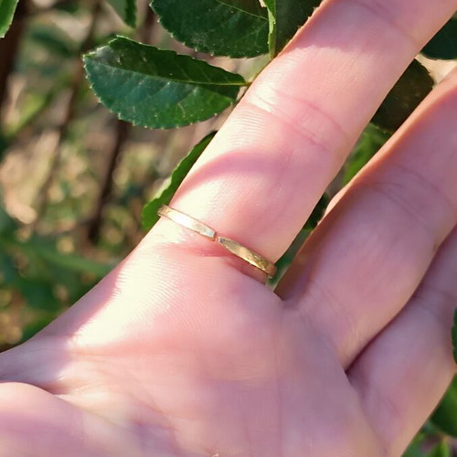 Labradorite brass ring new, adjustable with pink gemstone
