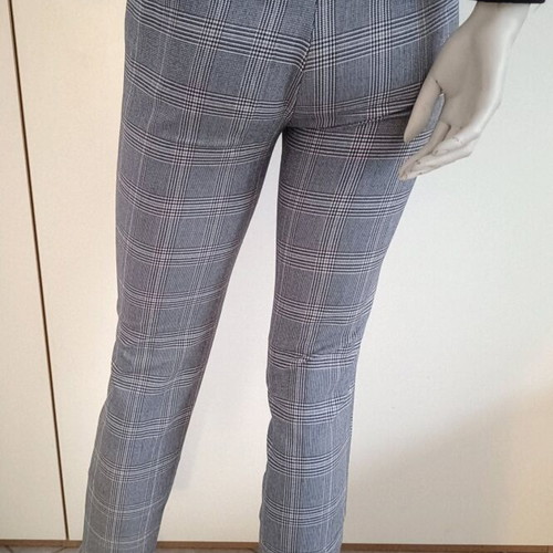 Zara women's checkered grey pants XS like new with elastic waist