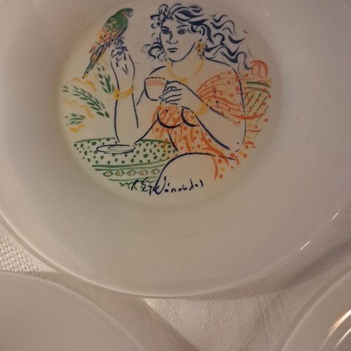 Lumidi collectible plates by Stathopoulos new, set of 4