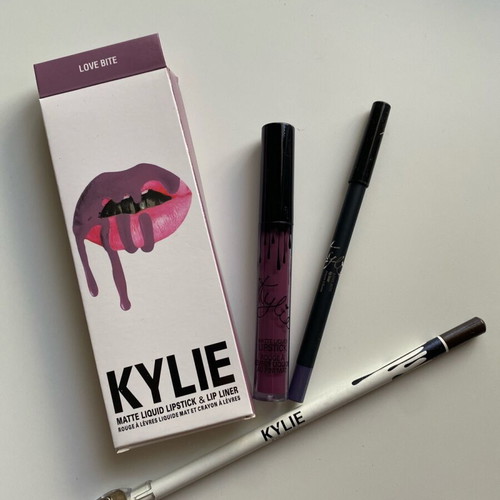 Kylie Cosmetics Love Bite makeup set purple with chocolate scent and pencils new