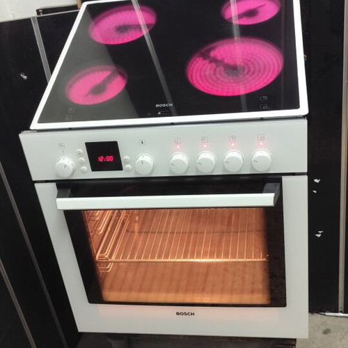 Bosch built-in electric oven with ceramic hob, 2 trays, grill
