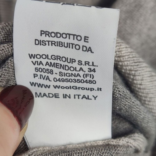 Daniele Fiesoli 100% extrafine merino sweater like new, brown