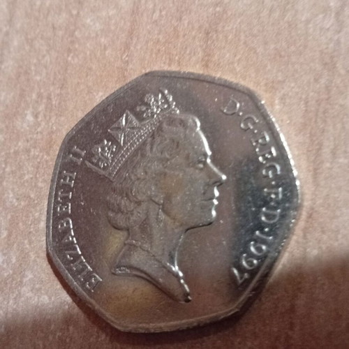 50 Pence Coin United Kingdom 1997 new