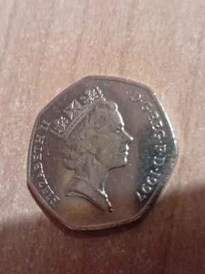 50 Pence Coin United Kingdom 1997 new
