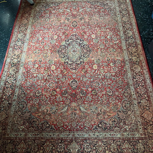 Rugs used, pack of 2, bordeaux-rose-red-brown, 2x2.7 meters