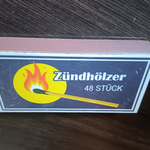 German safety matches large, new, size 11×5.5 cm