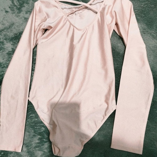 Ballet and dance leotard and shoes used size 34-35 pink