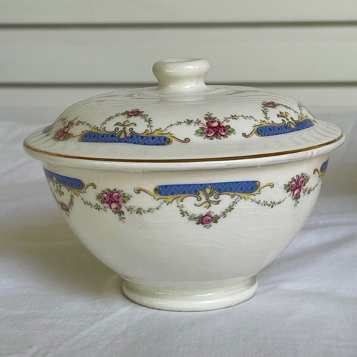 Set of 2 used Ditmar Urbach porcelain bowls/fondue pots