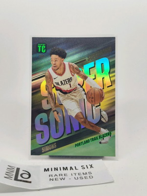 Simons Supersonic NBA Panini Top Class collectible card like new