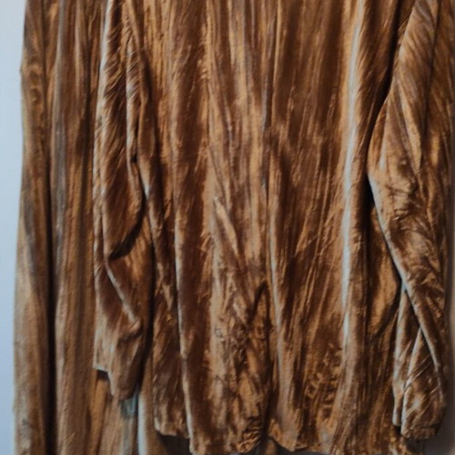 Celestino women's velour suit new, gold, two-piece set