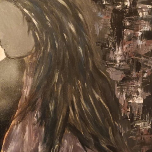 Painting Night Meeting new, acrylic