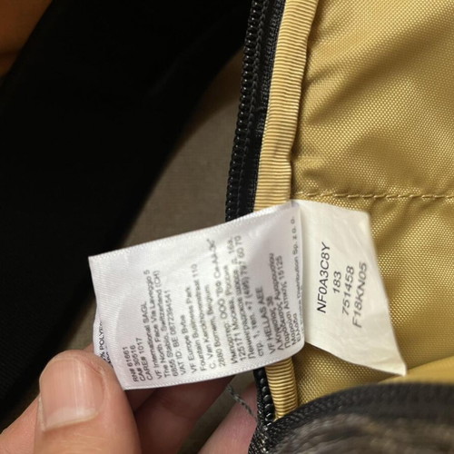 The North Face Kabyte Backpack used, black and grey