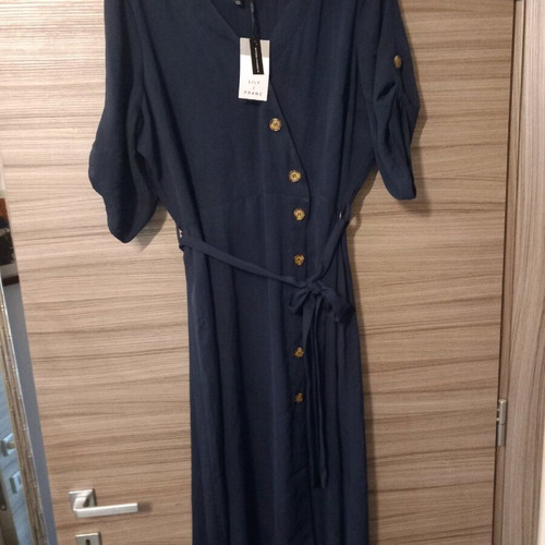 Lily&Franc Semi-See Dress New Dark Blue, Size XXL