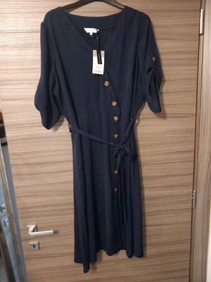 Lily&Franc Semi-See Dress New Dark Blue, Size XXL