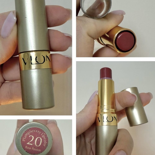 Revlon Plump Sexy Lipcolor no. 20 Rose Passion used, muted nude burgundy