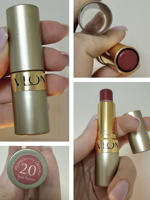 Revlon Plump Sexy Lipcolor no. 20 Rose Passion used, muted nude burgundy