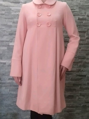 Fornarina coat 100% wool like new, pink size Medium