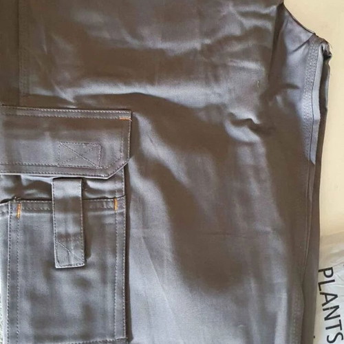 STOP Work Pants Medium New, Gray Cotton with Knee Pocket Design