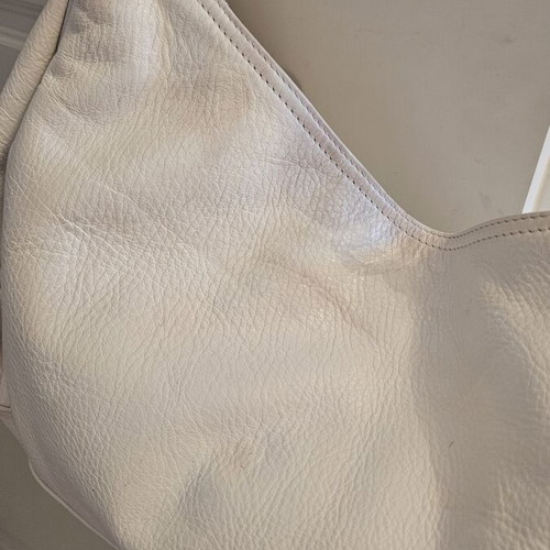 Longchamp shoulder bag used, white