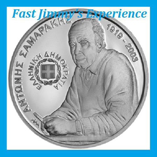 Official Silver Proof Coin 6 Euro 2023 Antonis Samarakis new