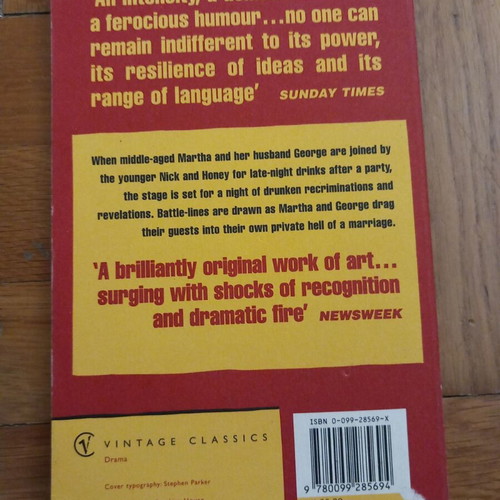 Who's Afraid of Virginia Woolf book like new, English
