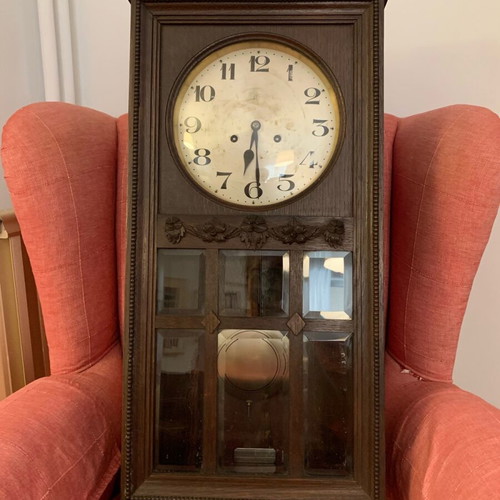 Junghans antique German wall clock used, analog