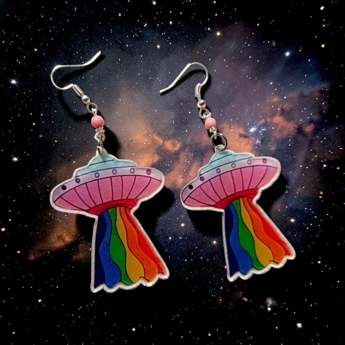 UFO earrings new