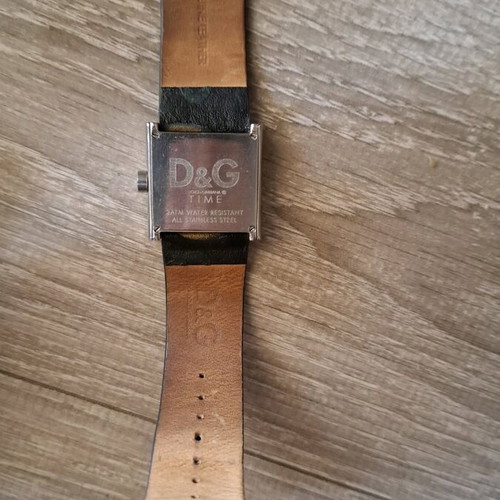 D&G women's watch used with black leather strap