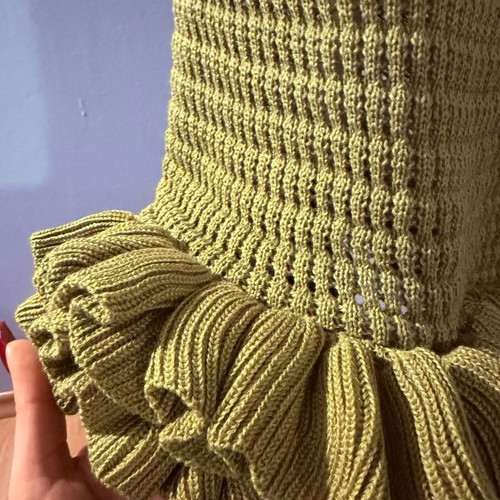 Zara summer dress new with tag, green knitted
