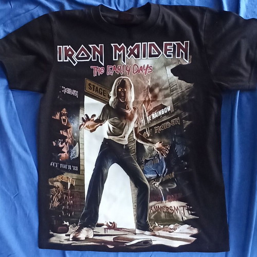 Iron Maiden The Early Days T-Shirt size S, new, multicolor black