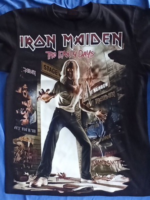 Iron Maiden The Early Days T-Shirt size S, new, multicolor black