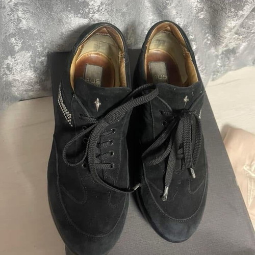 4US Cesare Paciotti suede sports sneakers with Swarovski stones used, size 39